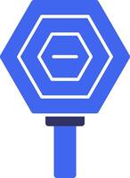 Stop Sign Solid Two Color Icon vector