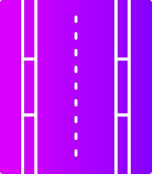 la carretera sólido multi degradado icono vector