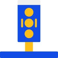 Traffic Light Flat Two color Icon vector