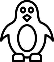 Penguin Line Icon vector