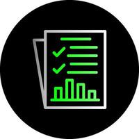 Status Report Dual Gradient Circle Icon vector