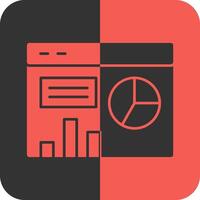 Dashboard Red Inverse Icon vector