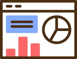 Dashboard Color Filled Icon vector