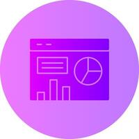 Dashboard Gradient Circle Icon vector