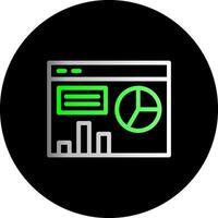 Dashboard Dual Gradient Circle Icon vector