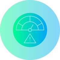 Risk Gradient Circle Icon vector