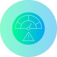 Risk Gradient Circle Icon vector