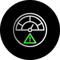 Risk Dual Gradient Circle Icon vector