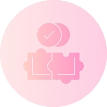 Solution Gradient Circle Icon vector