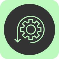 Agile Linear Round Icon vector