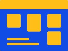 Scrum Board Flat Two color Icon vector