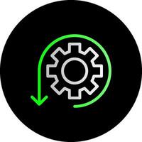 Agile Dual Gradient Circle Icon vector