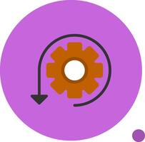 Agile Flat Shadow Icon vector