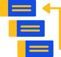 Backlog Flat Two color Icon vector