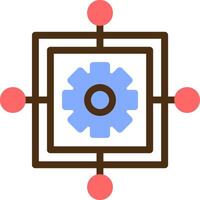 Scope Creep Color Filled Icon vector