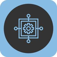 Scope Creep Linear Round Icon vector