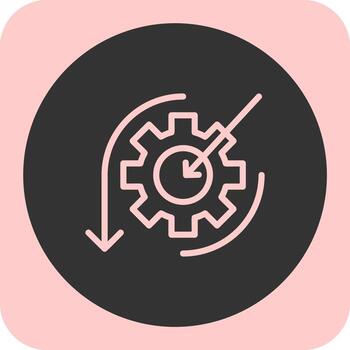 Scope Linear Round Icon vector