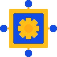 Scope Creep Flat Two color Icon vector