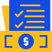 Money Flat Two color Icon vector