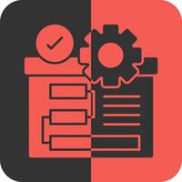 Fix Red Inverse Icon vector