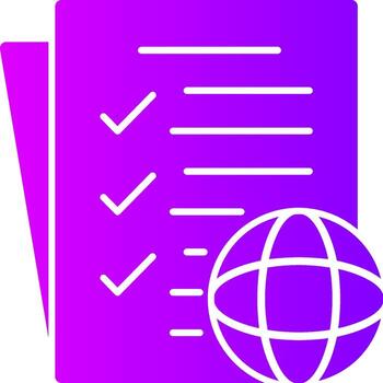 Governance Solid Multi Gradient Icon vector