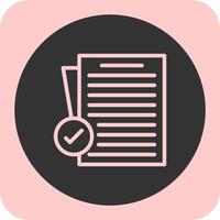 Compliance Linear Round Icon vector