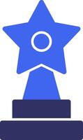 Trophy Solid Two Color Icon vector