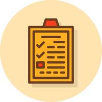 Application Form Filled Shadow Cirlce Icon vector