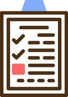 Application Form Color Filled Icon vector