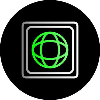 LinkedIn Dual Gradient Circle Icon vector