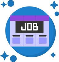 Job Board Tailed Color Icon vector