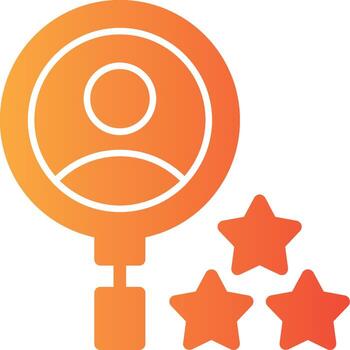 talento sólido multi degradado icono vector