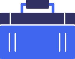 Suitcase Solid Two Color Icon vector