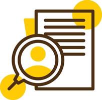 Candidate Yellow Lieanr Circle Icon vector