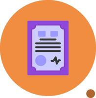 Contract Flat Shadow Icon vector