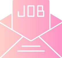 Offer Letter Solid Multi Gradient Icon vector