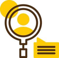 Recruitment Process Yellow Lieanr Circle Icon vector