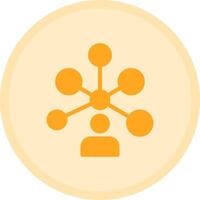 Networking Multicolor Circle Icon vector