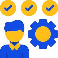 Skills Flat Two color Icon vector