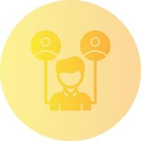 Referral Gradient Circle Icon vector