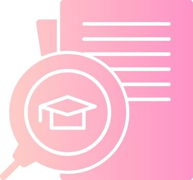 educación sólido multi degradado icono vector