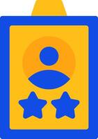 Experience Flat Two color Icon vector