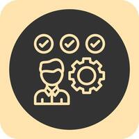 Skills Linear Round Icon vector