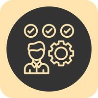 Skills Linear Round Icon vector