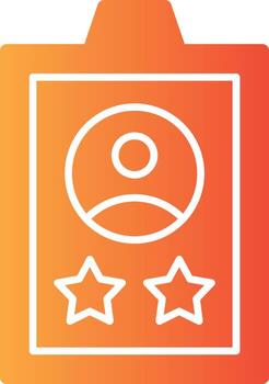 experiencia sólido multi degradado icono vector