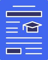 Qualifications Solid Two Color Icon vector