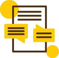 Recommendation Yellow Lieanr Circle Icon vector