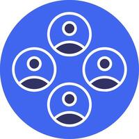 Talent Pool Solid Two Color Icon vector