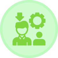 Recruitment Manager Multicolor Circle Icon vector