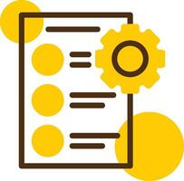 Onboarding Yellow Lieanr Circle Icon vector